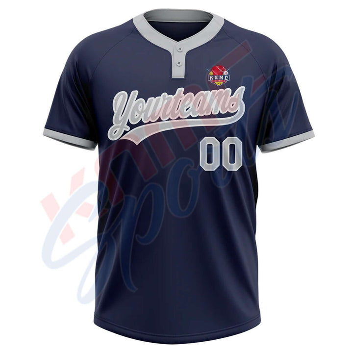2-Button Baseball Jersey-BB2B-4013 - knmcsports
